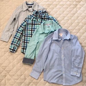 Lot of 4 boys button down shirts
